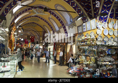 Türkei, Istanbul, Teil von Stadt von Sultanahmet, großer Basar Kapali Carsi, Stockfoto