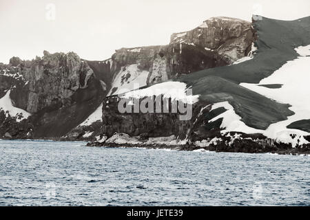 Deception Island, Süd-Shetland-Inseln Archipel nordwestlich Seite der antarktischen Halbinsel. Stockfoto