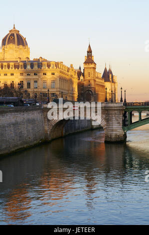 Frankreich, Paris, aufbauend auf der Binneninsel Ile De La Cité, Stockfoto