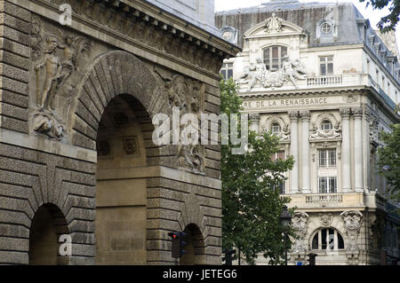 Frankreich, Paris, Porte Saint-Martin, Detail, Stockfoto