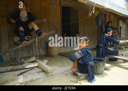 Asien, Vietnam, Dörfler, Stockfoto