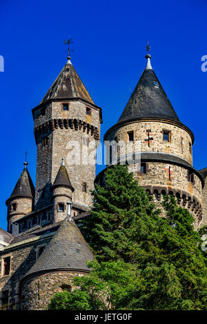 Schloss Braunfels aka Schloss Braunfels, Braunfels, Hessen, Deutschland Stockfoto