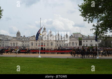 Trooping die Farbe 2016 London Horse Guards Parade Stockfoto