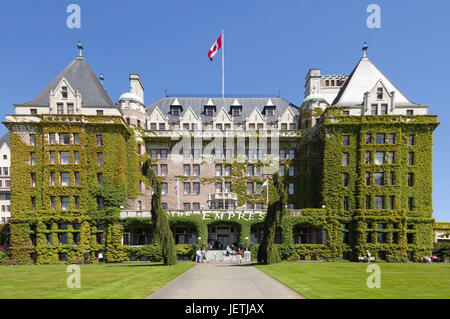 Das Empress Hotel in Victoria auf Vancouver Island, Das Empress Hotel in Victoria Auf Vancouver Island Stockfoto