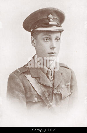 Prince Of Wales im aktiven Dienst, später dankte Abdicated als König Edward VIII. Stockfoto