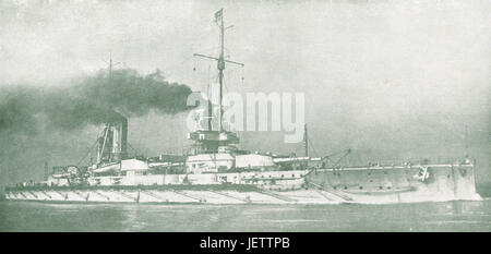 SMS Kaiser im Jahre 1916, später bei Scapa Flow versenkt Stockfoto