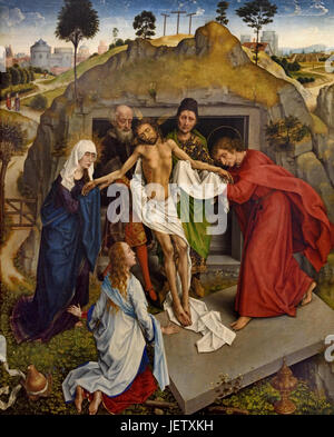 Die Beweinung Christi 1460-1463 Rogier van der Weyden (Roger De La Pasture) 1399-1464 Niederlande Niederlande Stockfoto