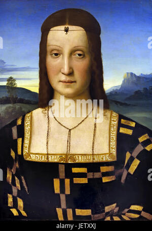 Elisabetta Gonzaga 1503 von Raffael - Raffaello Sanzio da Urbino 1483 –1520 war ein italienischer Maler und Architekt der hohen Renaissance Italien Stockfoto