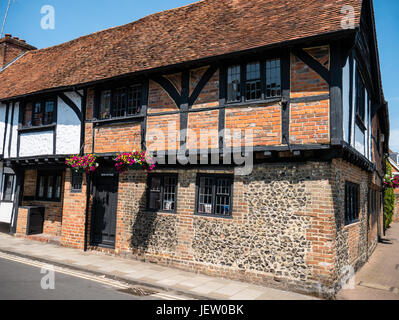 Die Scheune Cottage, Tudor-Gebäude, Henley, England Stockfoto