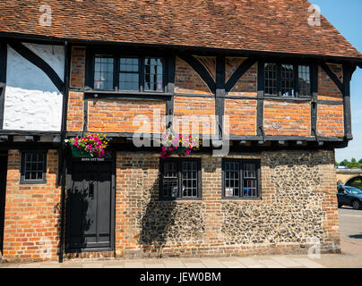 Die Scheune Cottage, Tudor-Gebäude, Henley, England Stockfoto