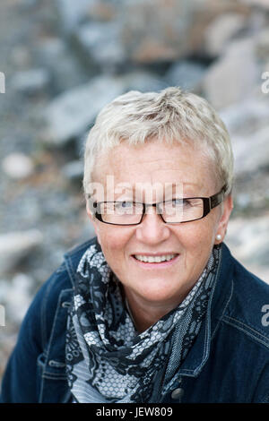 Porträt von Reife Frau Stockfoto