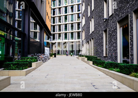 Bürogebäude in Kings Cross, St. Pancras, London, England. Stockfoto