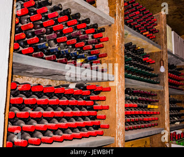 Weinfässer im Chateau Tanunda in South Australia Stockfoto