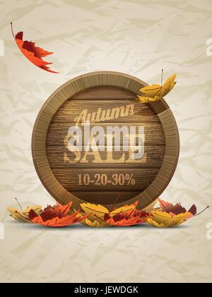 Blatt, Holz, Plakat, Verkauf, Kopie, Nachahmung, Klischee, Vorlage, Fälschung, Stock Vektor