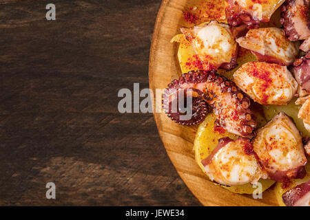 Pulpo ein la Gallega, traditionellen spanischen galizische Gericht Stockfoto