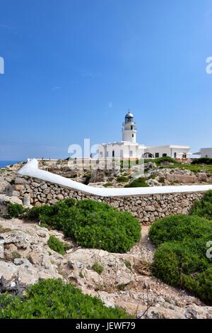 Cap de Cavalleria Leuchtturm Stockfoto