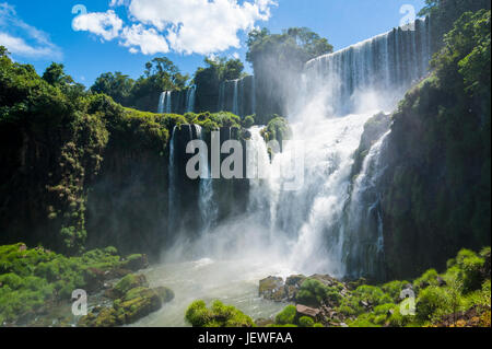 Größte Wasserfälle Unesco Welt Kulturerbe Anblick Foz de Iguazu, Argentinien Stockfoto