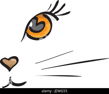 Flüchtig zu sehen Stock Vektor