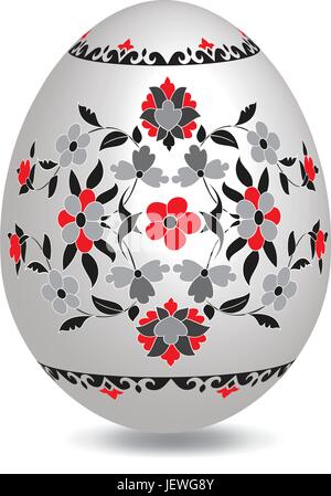 Ostern, Illustration, Ei, Symbol, grau, grau, Tropfen, Tropfen, Tropfen, sickert, Stock Vektor