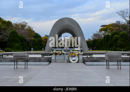 Friedensdenkmal in Hiroshima Stockfoto