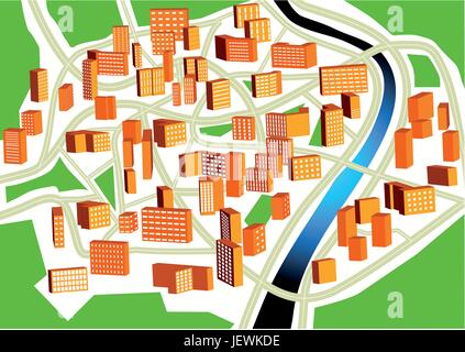 Entwurf Park Stock Vektor