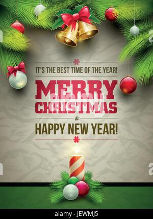 Gruß, Plakat, Ornament, Illustration, Karte, Weihnachten, Vektor, Weihnachten, x-mas, Stock Vektor