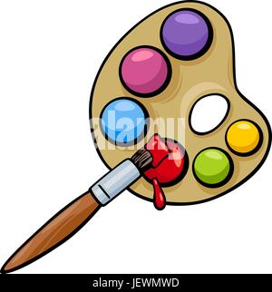 Palette blau Stock Vektor