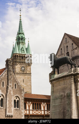 Burgplatz in Braunschweig, Deutschland Stockfoto