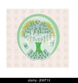 Bankkredite Institution, Dollar, Dollar, Kunst, Modell, Entwurf, Projekt, Stock Vektor