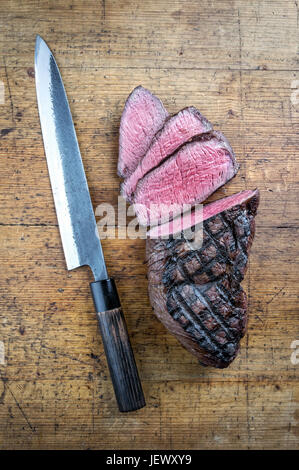 Grill Wagyu Punkt Steak Stockfoto