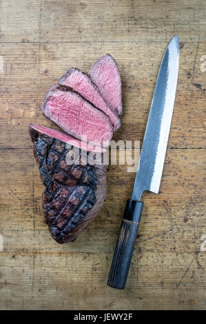 Grill Wagyu Punkt Steak Stockfoto