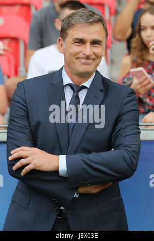 Tychy, Polen. 27. Juni 2017. Deutsche Trainer Stefan Kuntz bei den Herren U21 Europameisterschaft Halbfinalspiel zwischen Deutschland und England statt im Stadion Miejski Tychy in Tychy, Polen, 27. Juni 2017. Foto: Jan Woitas/Dpa-Zentralbild/Dpa/Alamy Live News Stockfoto