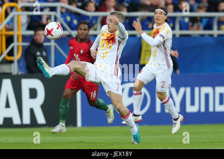 20. Juni 2017, Stadion Miejski, Gdynii, Polen; UEFA European U21 Fußball Meisterschaften. Portugal gegen Spanien;  Gerard Deulofeu (ESP) Stockfoto