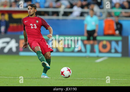 20. Juni 2017, Stadion Miejski, Gdynii, Polen; UEFA European U21 Fußball Meisterschaften. Portugal gegen Spanien;  Joao Carvalho (POR) Stockfoto