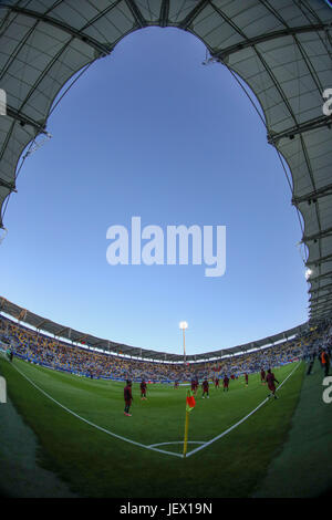 20. Juni 2017, Stadion Miejski, Gdynii, Polen; UEFA European U21 Fußball Meisterschaften. Portugal gegen Spanien;  Stadion miejski Stockfoto