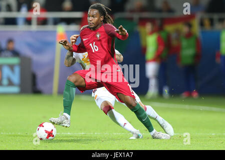 20. Juni 2017, Stadion Miejski, Gdynii, Polen; UEFA European U21 Fußball Meisterschaften. Portugal gegen Spanien;  Renato Sanches (POR) Stockfoto