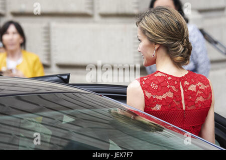 Madrid, Spanien. 28. Juni 2017. Königin Letizia von Spanien besuchten das Gedenken an den 40. Jahrestag der Wahlen vom 15. Juni 1977 im Palacio de Las Cortes am 28. Juni 2017 in Madrid Credit: Jack Abuin/ZUMA Draht/Alamy Live News Stockfoto