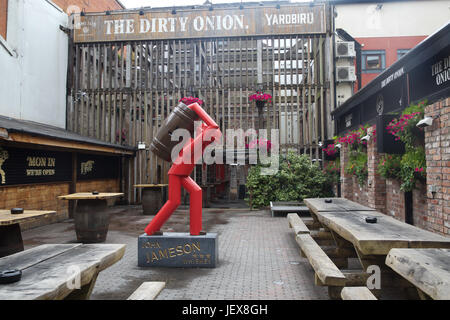 Der schmutzige Zwiebel Pub in Belfast Stockfoto