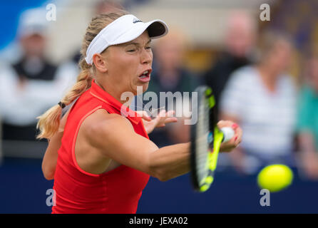 Eastbourne, Großbritannien. 28. Juni 2017. Caroline Wozniacki beim Tennisturnier 2017 Aegon International WTA Premier © Jimmie48 Fotografie/Alamy Live News Stockfoto