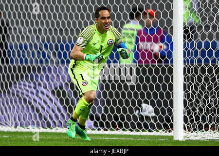 Kazan, Russland. 28. Juni 2017. PORTUGAL VS CHILE - Claudio Bravo von Chile während eines Spiels zwischen Portugal und Chile gültig für das Halbfinale des Confederations Cup 2017, am Mittwoch (28), gehalten in Kasan Arena Stadion in Kazan, Russland. (Foto: Heuler Andrey/DiaEsportivo/Fotoarena) Credit: Foto Arena LTDA/Alamy Live-Nachrichten Stockfoto