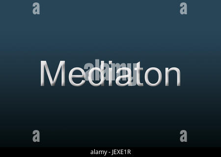 Mediation Konzept Stockfoto