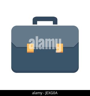 Aktenkoffer flache Vektor Icon. Flach-Symbol auf dem weißen Hintergrund isoliert. Editierbare EPS-Datei. Vektor-Illustration. Stock Vektor