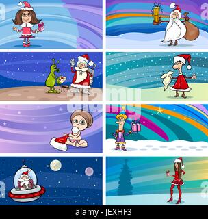 präsentieren Sie, Illustration, Geschenk, Weihnachten, Vorstellung, Cartoon, Grußkarte, Stock Vektor