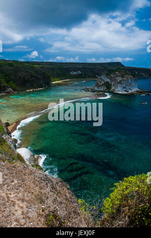 Vogel-Insel-Outlook, Saipan, Nördliche Marianen, Central Pacific Stockfoto