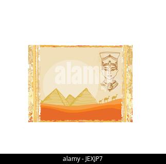 Frau, Profil, beauteously, schön, schön, Objekt, Geschichte, Religion, Stock Vektor