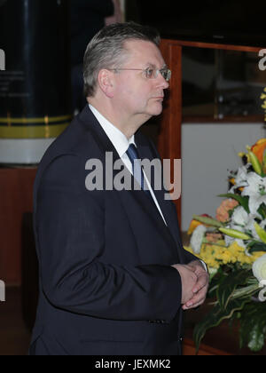 DFB-Präsident Reinhard Grindel Stockfoto