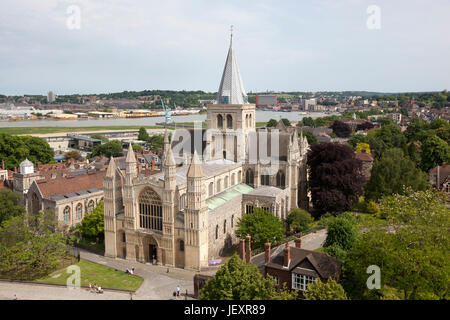 Kathedrale von Rochester, Rochester, Kent Stockfoto