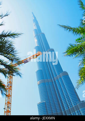 Burj Khalifa, Dubai, Vereinigte Arabische Emirate. Stockfoto