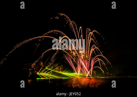 LEEDS CASTLE JÄHRLICHE FEUERWERK (A MUST SEE EVENT) Stockfoto