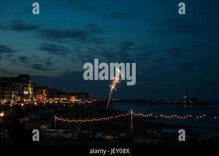 Feuerwerk, Eastbourne 1812 Konzert, East Sussex, Großbritannien Stockfoto